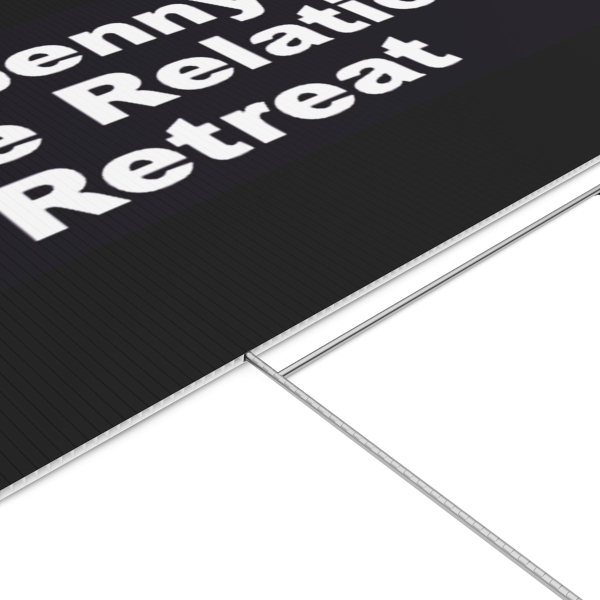 Spenny's Race Relations Retreat Lawn Sign