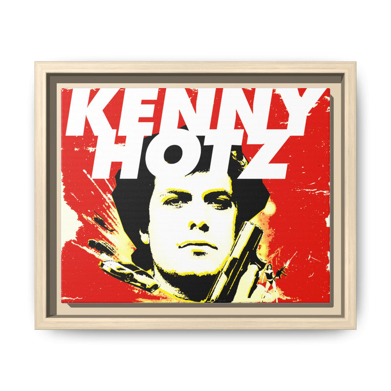 Red Hotz Matte Canvas, Framed