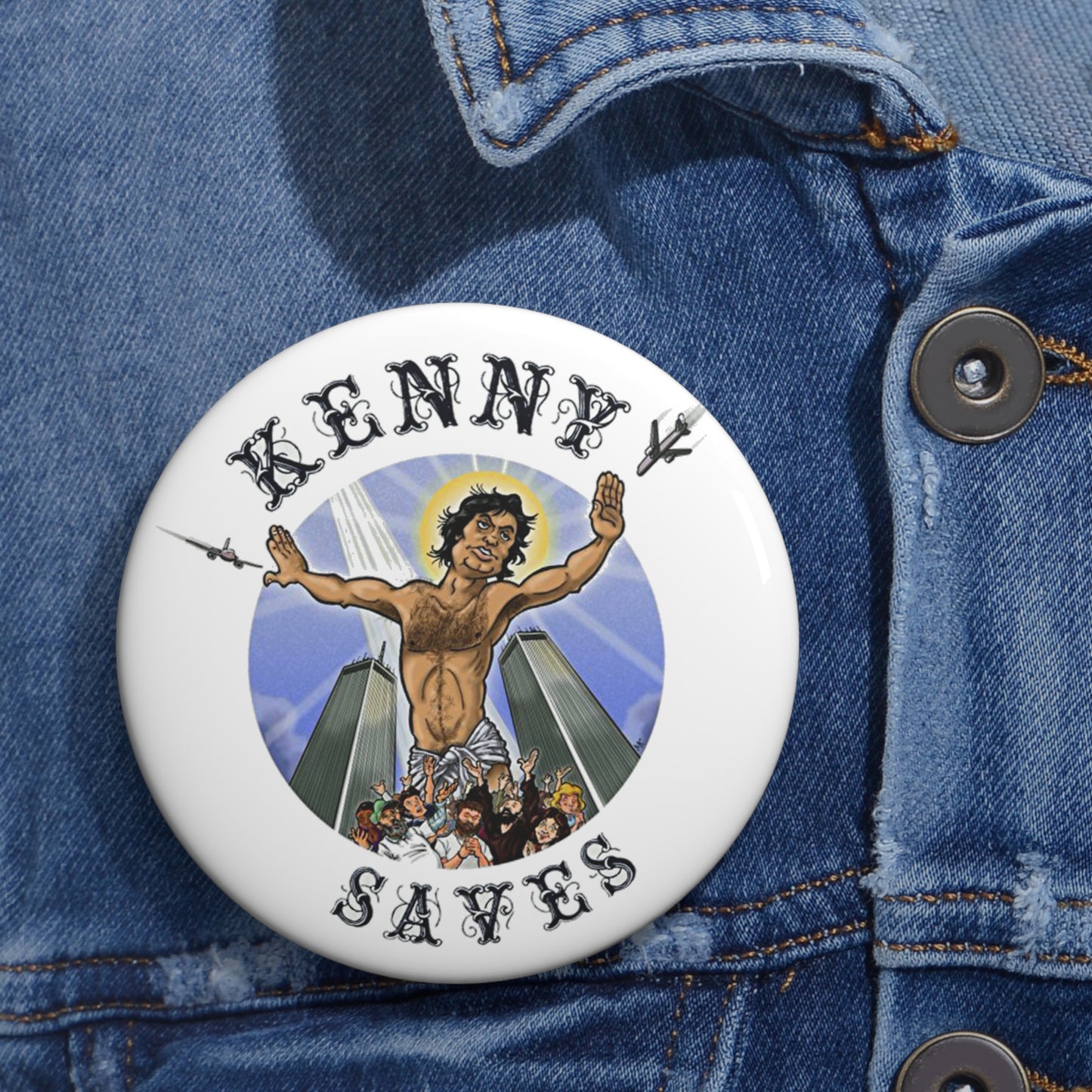 KENNY SAVES pin